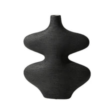 Wavy Black and White Vase