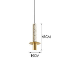 Terrazo Marble and Gold Pendant Lights