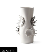 Water Splash White Vase