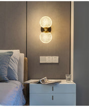 Honeycomb Double Glass Wall Light