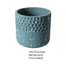 Cement Hammered Spotted Planter