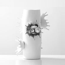 Water Splash White Vase