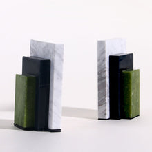 Four-Color Mosaic Marble Bookend