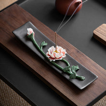 Hand-Made Ceramic Lotus Incense Burner