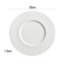 Pure White Spotted Tableware