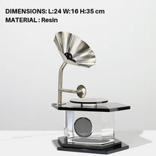 Crystal Phonograph Decor