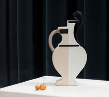 Tow Ear Orange White Vase