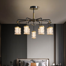 Jude Black Metal Crystal Chandelier