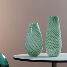 Light Blue Wave Strip Vase