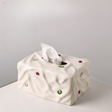 Studded  Ceramic Tissue Box