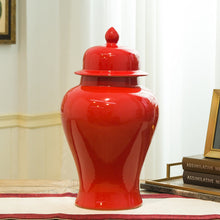Hot Red Temple Jars ( EXPRESS SHIP )