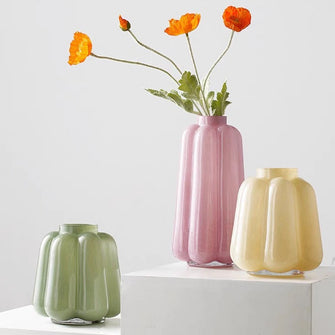 Double-Layer Thickened Glass Vase
