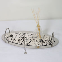 Modern Metallic Oval Display Tray/Decorfur