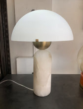 Italian Mushroom Marble Table Lamp/Decorfur