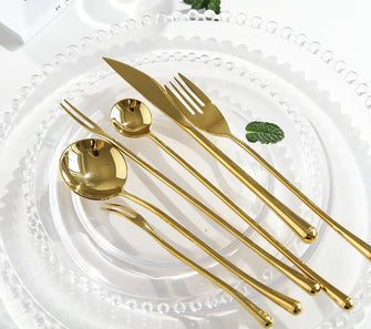 Elegant Gold Dinnerware Set/Decorfur