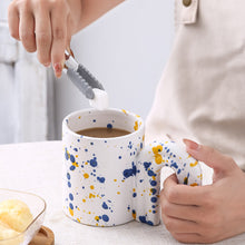 White Paint Spotted Coffee Mugs