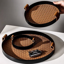 Binaural Leather Tray