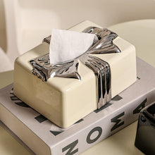 Chic Ceramic Bowknot Tissue Box
