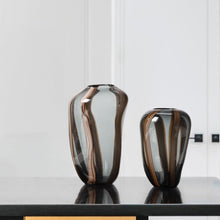 Striped Hydroponic Glass Vase