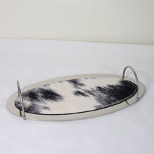 Modern Metallic Oval Display Tray/Decorfur