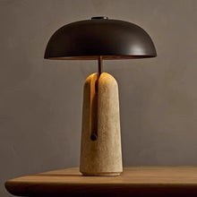 Travertine Eye-Care Bedside Lamp/Decorfur