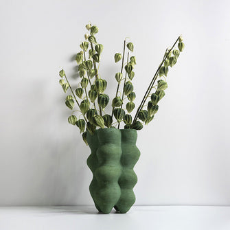 Bottle Green Bean Vase