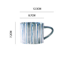 Striped Ceramic Coffee Cup (SETS OF 2)