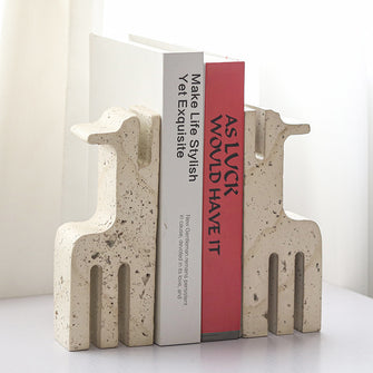 Textured Stone Bookends/Decorfur