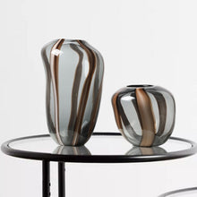 Striped Hydroponic Glass Vase