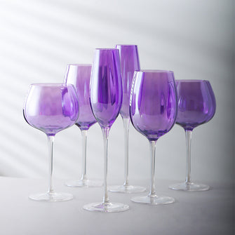 Amethyst Crystal Wine Glasses/Decorfur