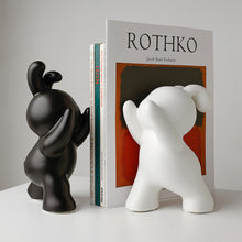 Ceramic Push Rabbit Bookend