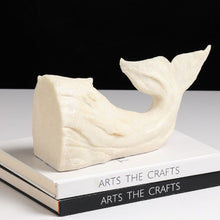 Abstract Whale Bookends