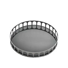 Silver Steel Round Tray