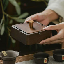 Timber Lid Ashtray/Decorfur