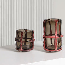 Checkered 3D Strip On Vase