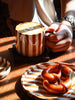 Striped Ceramic Coffee Cup (SETS OF 2)