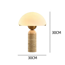 Timeless Travertine Lamp/Decorfur