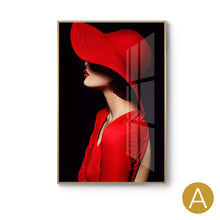 Women In Red Hat Painting