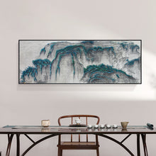 Blue Landscape Chinese Style Painting