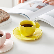 Pastel Solid Handle Coffee Mug (set of 2)