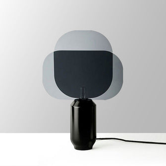Minimal Black and Grey 2D Table Lamp | light - Decorfur