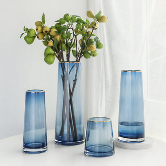 Penh Golden Rim Glass Vase