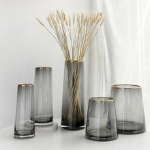 Penh Golden Rim Glass Vase