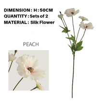 Peony Silk Artificial Flower (Set of 2)