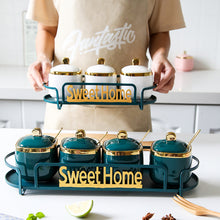 sweet home seasoning jars