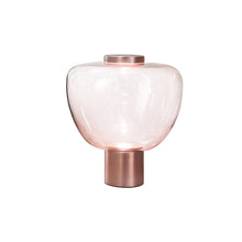 Rose Gold and Golden Glass Table Lamp | light - Decorfur