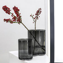 Double Cylindrical Transparent Vase