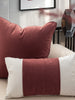 Wine Red Solid Colour Velvet Pillow Covers (Set of 2)