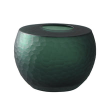 Emerald Green Frosted Fish Scale Vase
