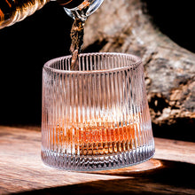 Rotating Crystal Thick Whiskey Glass | glassware - Decorfur